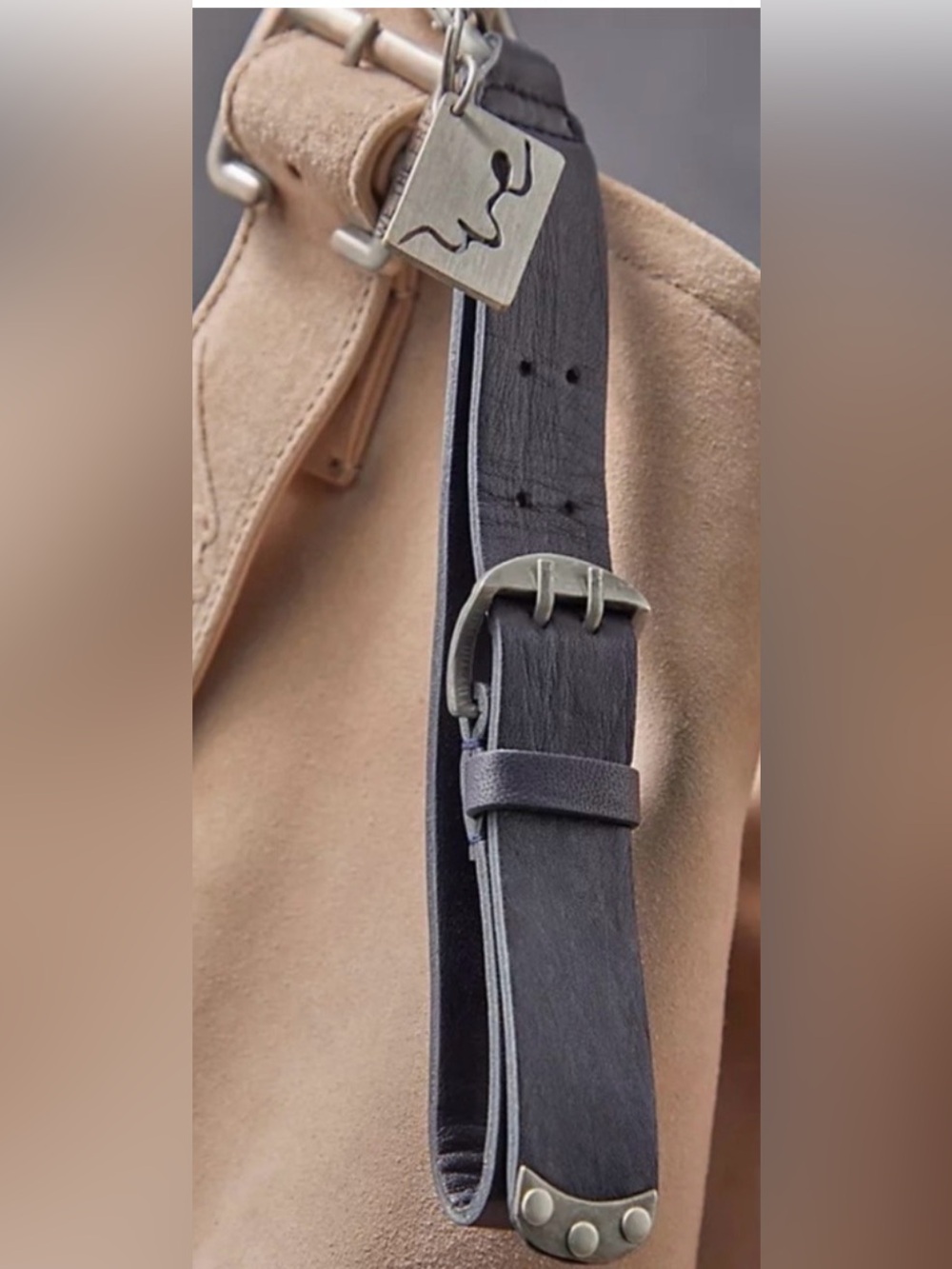 FREE PEOPLE We The Free Mini Belt Bag Charm in Black NWT $58